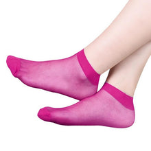 10 Pairs Socks   Women's Socks Crystal Thin Transparent Thin Silk Socks Women In  Sokken Vrouwen 10 Colors BL