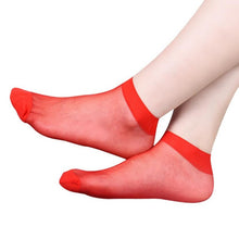 10 Pairs Socks   Women's Socks Crystal Thin Transparent Thin Silk Socks Women In  Sokken Vrouwen 10 Colors BL