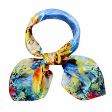 20 Colors  OL Lady Scarf Square Scarf Satin 60cm*60cm Women  Print Office Ladies Scarves handkerchief Female #1201 BL