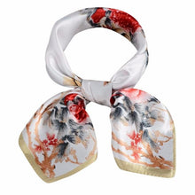 20 Colors  OL Lady Scarf Square Scarf Satin 60cm*60cm Women  Print Office Ladies Scarves handkerchief Female #1201 BL