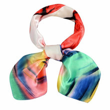20 Colors  OL Lady Scarf Square Scarf Satin 60cm*60cm Women  Print Office Ladies Scarves handkerchief Female #1201 BL