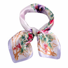 20 Colors  OL Lady Scarf Square Scarf Satin 60cm*60cm Women  Print Office Ladies Scarves handkerchief Female #1201 BL