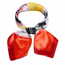 20 Colors  OL Lady Scarf Square Scarf Satin 60cm*60cm Women  Print Office Ladies Scarves handkerchief Female #1201 BL