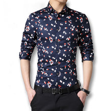 Camisa Masculina Chemise Homme Men Casual Slim Fit Large Size Long Sleeved Turn Down Collar Shirts Hombre BL