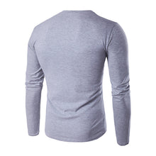 Floral T Shirts Hombre Camisa Masculina Menswear Men's Casual Slim Fit Long Sleeved O Neck T Shirts Hombre BL