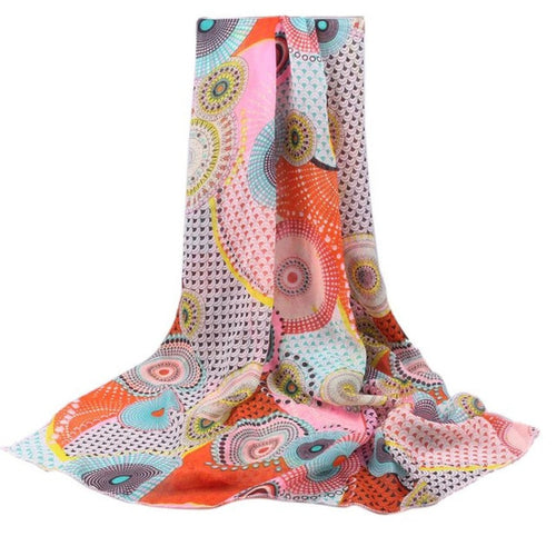 Women Lady    Soft Long Chiffon Print Large Scarf Women Wrap Shawl Stole ScarvesYLYL BL