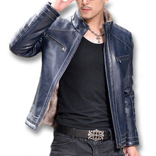 Jaqueta De Couro Masculina Giacca Pelle Uomo Jackets Coats Men's Casual Slim Fit Motorcycle Leather Jackets BL