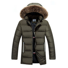 Jaqueta Masculina Veste Homme Parkas Men's Casual Slim Fit Cotton-Padded Medium Long Hooded Jackets Parkas BL