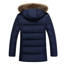 Jaqueta Masculina Veste Homme Parkas Men's Casual Slim Fit Cotton-Padded Medium Long Hooded Jackets Parkas BL