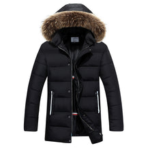 Jaqueta Masculina Veste Homme Parkas Men's Casual Slim Fit Cotton-Padded Medium Long Hooded Jackets Parkas BL