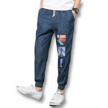 Men Printing Pencil Pants Trousers Men's Casual Slim Fit Plus Size Long Harem Pants Trousers Casual BL