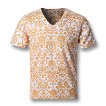 Men Short Sleeved T Shirts Men's Casual Slim Fit Large Size O Neck Floral T Shirts Camisa BL