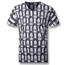 Men Short Sleeved T Shirts Men's Casual Slim Fit Large Size O Neck Floral T Shirts Camisa BL