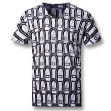 Men Short Sleeved T Shirts Men's Casual Slim Fit Large Size O Neck Floral T Shirts Camisa BL