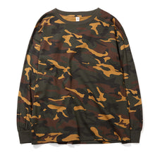 Men Camouflage Large Size T Shirts Camisa Masculina Tees Men's Casual Slim Fit Long Sleeved O Neck T Shirts BL