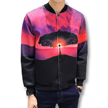 Men Baseball Jackets and Coats Manteau Homme Bomber Jacket Veste Homme Men's Casual Slim Fit 3D Printing Jackets BL