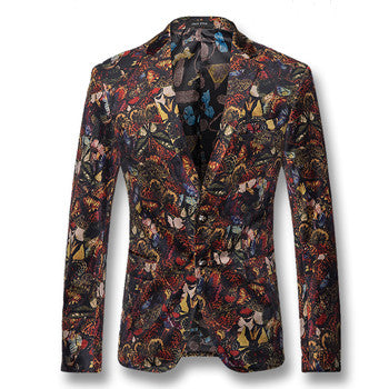 Men Blazers and Jackets Coats Dress Suits Men's Casual Slim Fit Long Sleeved Single Button Style Herren Anzug BL