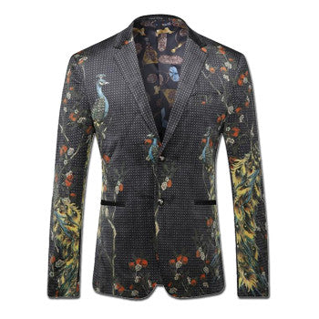 Men Blazers and Jackets Nightclub Wedding Dress Suits Terno Masculino Men's Casual Slim Fit Long Sleeved Blazers BL
