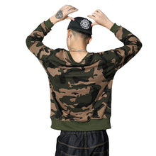 Men Camouflage T Shirts Tees Sweatshirts Camisa Masculina Men's Causal Slim Fit O Neck Long Sleeved T Shirts Hombre BL