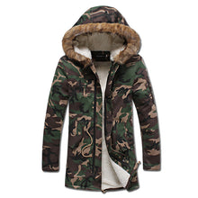 Men Camouflage Veste Homme Jackets Jaqueta Masculina Men's Casual Slim Fit Padded Cotton Hooded Jackets BL