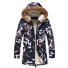 Men Camouflage Veste Homme Jackets Jaqueta Masculina Men's Casual Slim Fit Padded Cotton Hooded Jackets BL