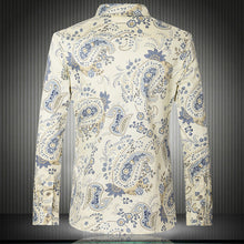 Men Casual Shirts Men's Slim Fit Large Size Long Sleeved Shirts Camisa Masculina Camisa Hombre Floral Shirts BL