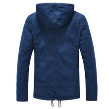 Men Coat Jacket Parkas Windbreaker Men's Casual Slim Fit Thickening Cotton Coat Plus Velvet Trench Coat Men BL