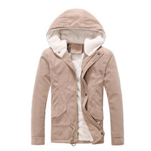 Men Coat Jacket Parkas Windbreaker Men's Casual Slim Fit Thickening Cotton Coat Plus Velvet Trench Coat Men BL