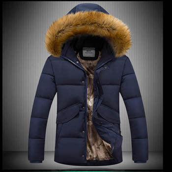 Men Coat Parkas Jacket Men's Casual Slim Fit Large Size Cotton Down Coat Thickening Cotton Down Coat Men BL