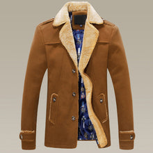 Men Coat Parkas Jacket Windbreaker Men's Casual Slim Fit Thickening Long Parkas Wool Coat Jacket Windbreaker BL