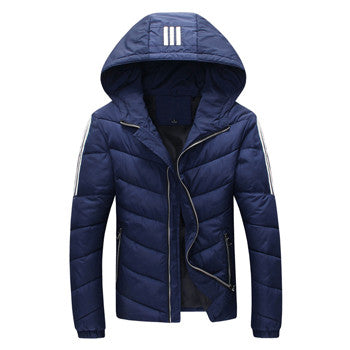 Men Cotton Coat Jacket Down Coat Men's Casual Slim Fit Thickening Cotton Down Coat Jacket Parkas Trench Coat BL