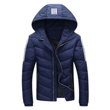 Men Cotton Coat Jacket Down Coat Men's Casual Slim Fit Thickening Cotton Down Coat Jacket Parkas Trench Coat BL