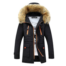 Men Cotton-Padded Jackets Jaqueta Masculina Veste Homme Parkas Men's Casual Slim Fit Medium Long Jackets Men BL