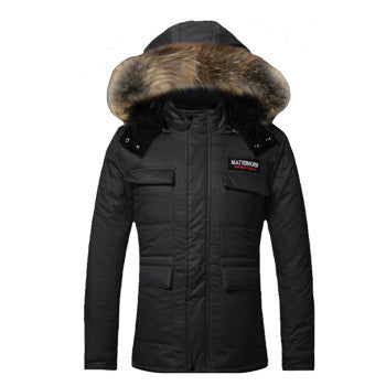 Men Cotton-Padded Jackets Jaqueta Masculina Veste Homme Parkas Men's Casual Slim Fit Hooded Jackets BL