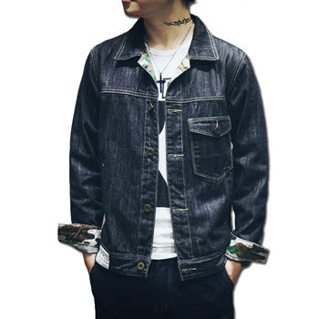 Men Denim Jeans Jackets Coats Cardigans Jaqueta Masculina Men's Casual Slim Fit Large Size Outwear Jackets BL
