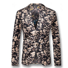 Men Floral Blazers Jackets Coats Dress Suits Herren Anzug Men's Casual Slim Fit Single Button Style Blazers Jackets BL