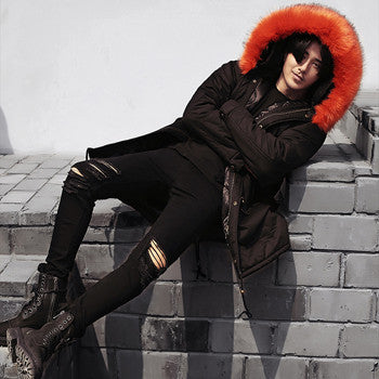 Men Hooded Jackets Long Parkas Coats Hombre Jaqueta Masculina Men's Casual Slim Fit Thickening Jackets BL