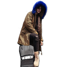 Men Hooded Jackets Long Parkas Coats Hombre Jaqueta Masculina Men's Casual Slim Fit Thickening Jackets BL