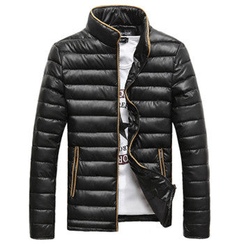 Men Jacket Coat Parkas Outwear Trench Coat Men's Casual Slim Fit Thickening Jacket Cotton Down Coat Parkas BL