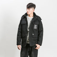 Men Jackets and Coats Jaqueta Masculina Men's Casual Slim Fit Padded Cotton Hooded Veste Homme Jackets BL