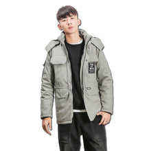 Men Jackets and Coats Jaqueta Masculina Men's Casual Slim Fit Padded Cotton Hooded Veste Homme Jackets BL