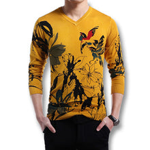 Men Knitted Wool Sweaters and Pullovers Men's Casual Slim Fit Large Size Long Sleeved Wool Sweaters and Pullovers BL