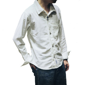 Men Large sizew S- Long Sleeved Shirts Camisa Masculina Men's Casual Slim Fit Sweatshirts Shirts BL