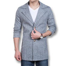 Men Long Nylon Parkas Coats Jackets Windbreakers Men's Casual Slim Fit Blends Coats Jackets Nylon Coats Long Parkas BL