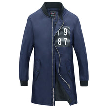 Men Medium Long Parkas Jaqueta Masculina Veste Homme Parkas Men's Casual Slim Fit Zipper Jackets Coats BL