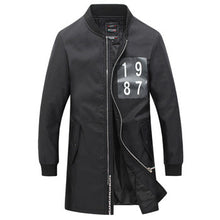 Men Medium Long Parkas Jaqueta Masculina Veste Homme Parkas Men's Casual Slim Fit Zipper Jackets Coats BL