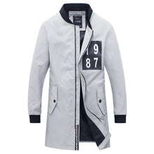 Men Medium Long Parkas Jaqueta Masculina Veste Homme Parkas Men's Casual Slim Fit Zipper Jackets Coats BL
