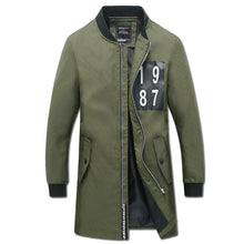 Men Medium Long Parkas Jaqueta Masculina Veste Homme Parkas Men's Casual Slim Fit Zipper Jackets Coats BL