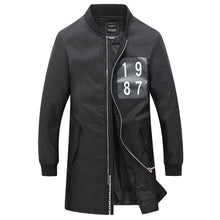 Men Medium Long Parkas Jaqueta Masculina Veste Homme Parkas Men's Casual Slim Fit Zipper Jackets Coats BL