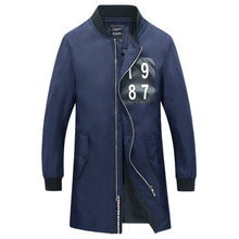 Men Medium Long Parkas Jaqueta Masculina Veste Homme Parkas Men's Casual Slim Fit Zipper Jackets Coats BL